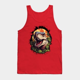 Dinosaur Raptor from Jurassic Era Tank Top